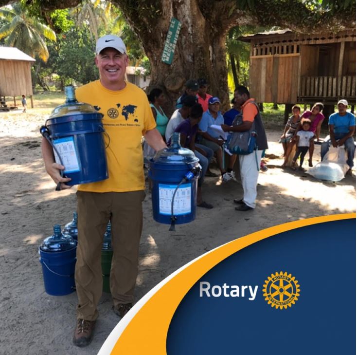 Mike Wittry, Roatan Real Estate agent helps with Rotary International
